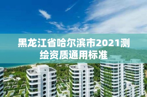 黑龍江省哈爾濱市2021測繪資質通用標準