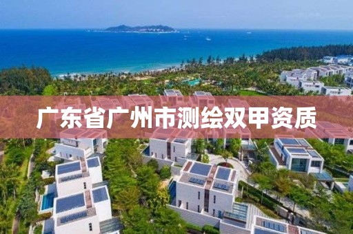 廣東省廣州市測(cè)繪雙甲資質(zhì)