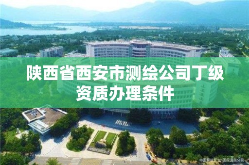 陜西省西安市測繪公司丁級資質辦理條件