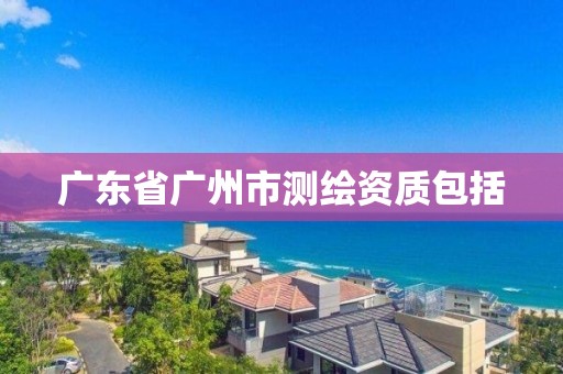 廣東省廣州市測(cè)繪資質(zhì)包括