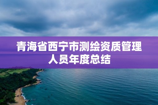 青海省西寧市測繪資質(zhì)管理人員年度總結(jié)