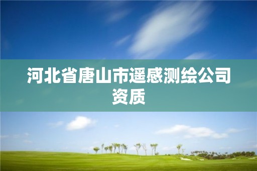 河北省唐山市遙感測繪公司資質