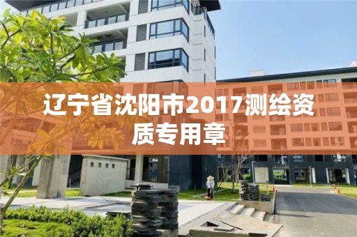 遼寧省沈陽市2017測繪資質專用章