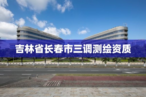 吉林省長春市三調測繪資質