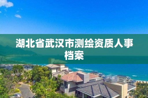 湖北省武漢市測繪資質(zhì)人事檔案