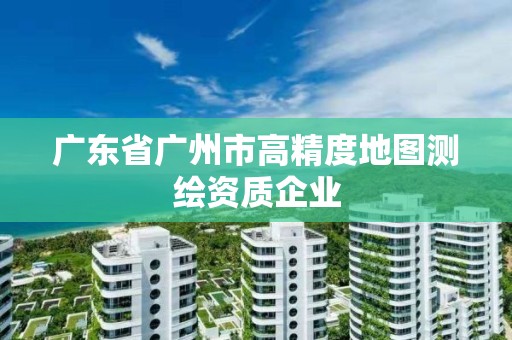 廣東省廣州市高精度地圖測繪資質(zhì)企業(yè)