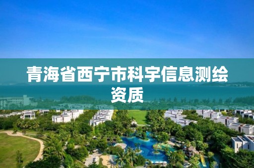 青海省西寧市科宇信息測繪資質