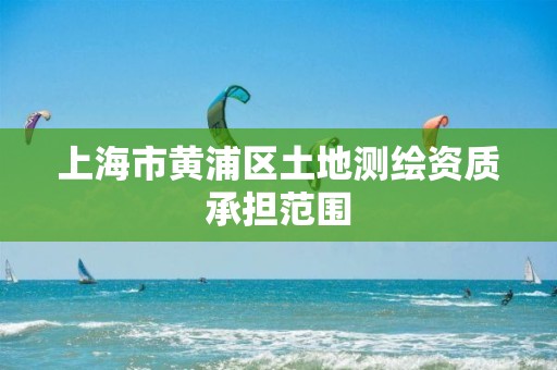 上海市黃浦區土地測繪資質承擔范圍