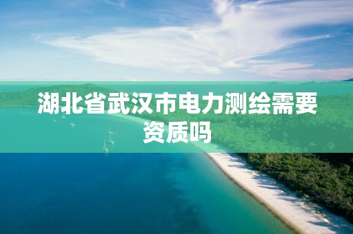 湖北省武漢市電力測繪需要資質嗎