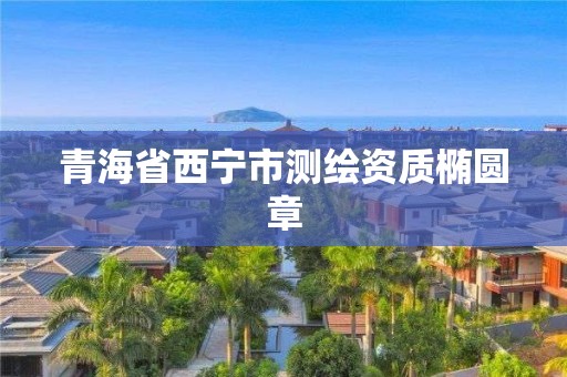 青海省西寧市測繪資質橢圓章