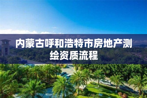 內蒙古呼和浩特市房地產測繪資質流程