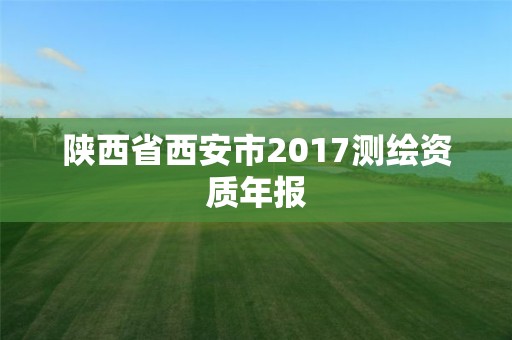 陜西省西安市2017測繪資質(zhì)年報(bào)