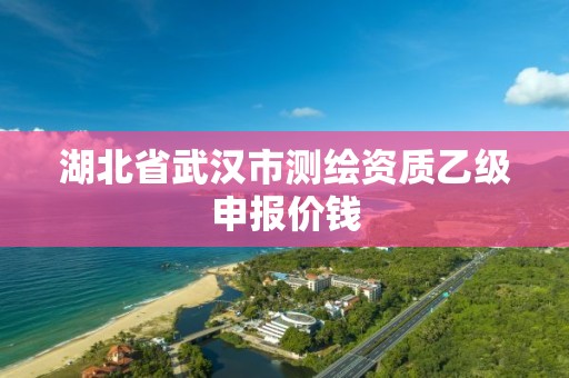 湖北省武漢市測繪資質乙級申報價錢