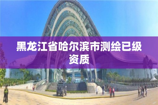 黑龍江省哈爾濱市測繪已級資質