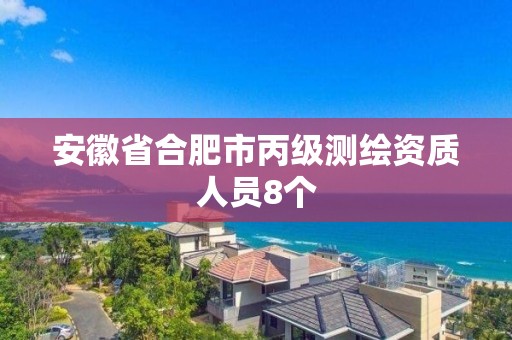 安徽省合肥市丙級(jí)測(cè)繪資質(zhì)人員8個(gè)