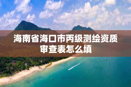 海南省海口市丙級測繪資質審查表怎么填