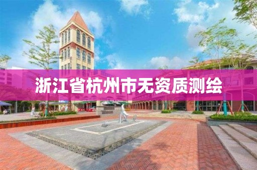 浙江省杭州市無資質測繪