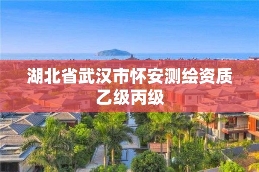 湖北省武漢市懷安測繪資質(zhì)乙級丙級