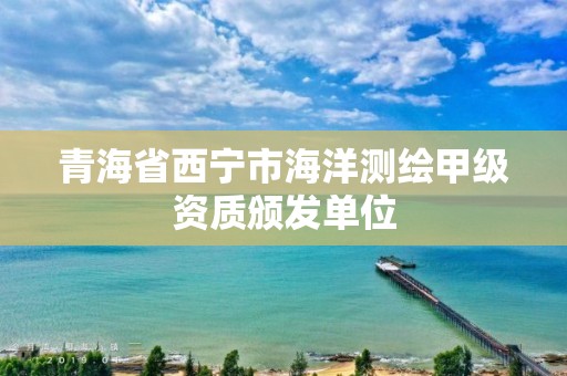 青海省西寧市海洋測繪甲級資質頒發單位