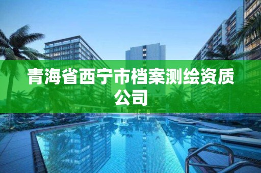 青海省西寧市檔案測繪資質公司