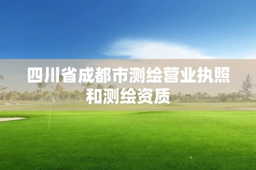 四川省成都市測繪營業執照和測繪資質