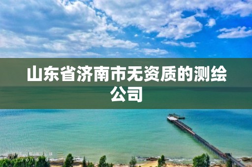 山東省濟南市無資質的測繪公司