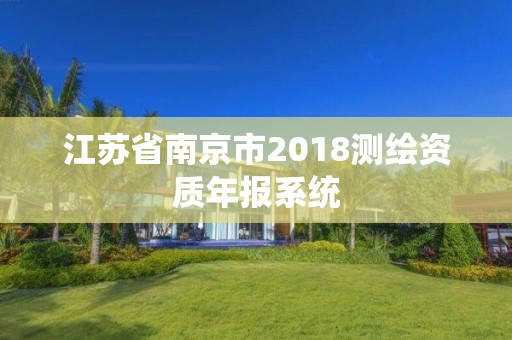 江蘇省南京市2018測繪資質年報系統