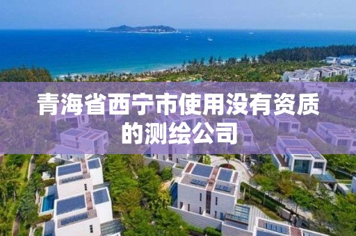 青海省西寧市使用沒有資質的測繪公司