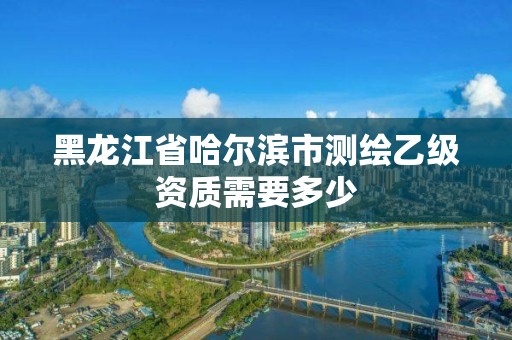 黑龍江省哈爾濱市測繪乙級資質需要多少