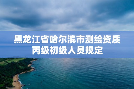 黑龍江省哈爾濱市測繪資質(zhì)丙級初級人員規(guī)定