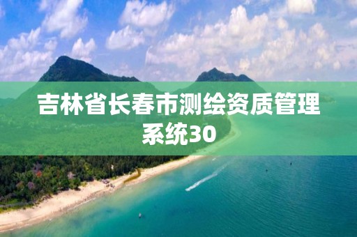 吉林省長春市測繪資質管理系統30