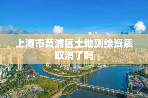 上海市黃浦區土地測繪資質取消了嗎