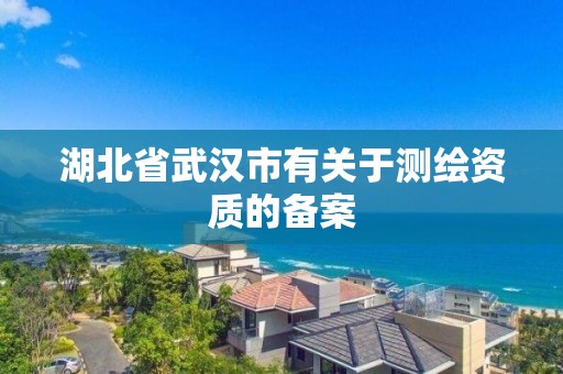 湖北省武漢市有關于測繪資質的備案