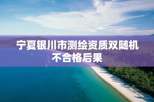 寧夏銀川市測繪資質雙隨機不合格后果