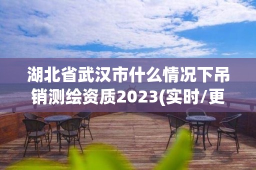 湖北省武漢市什么情況下吊銷測繪資質2023(實時/更新中)