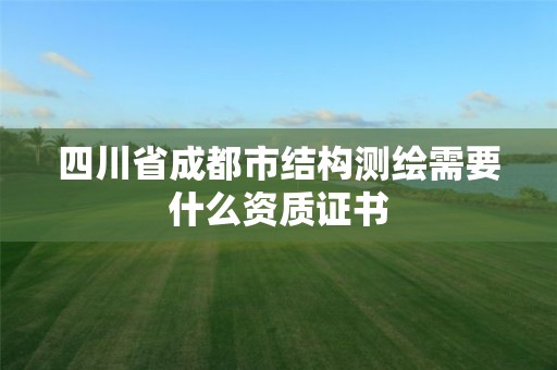 四川省成都市結構測繪需要什么資質證書