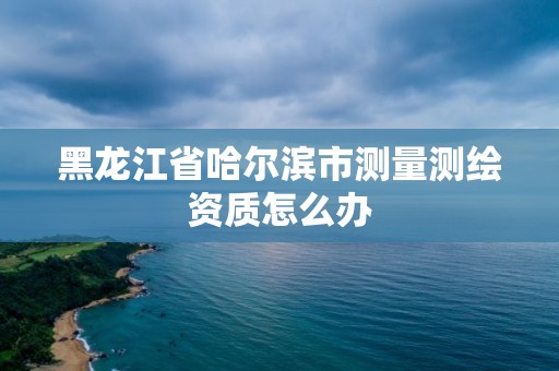 黑龍江省哈爾濱市測量測繪資質怎么辦