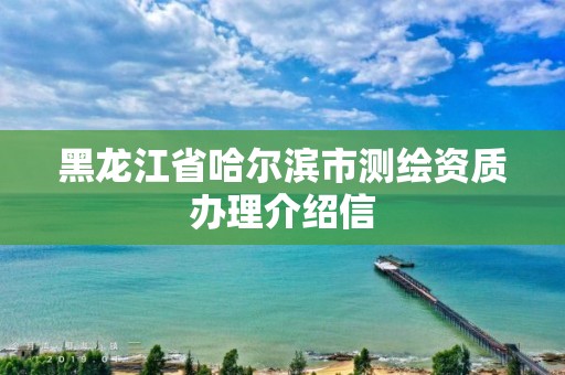 黑龍江省哈爾濱市測繪資質辦理介紹信