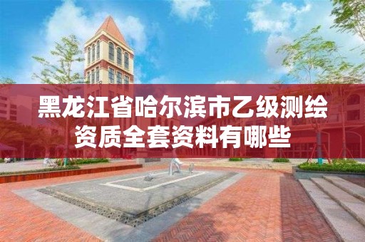 黑龍江省哈爾濱市乙級測繪資質全套資料有哪些