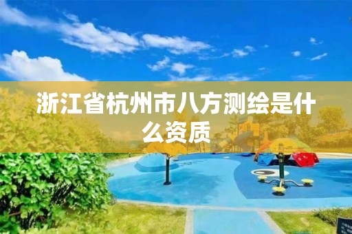 浙江省杭州市八方測(cè)繪是什么資質(zhì)