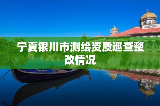 寧夏銀川市測繪資質巡查整改情況