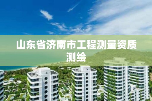 山東省濟南市工程測量資質(zhì)測繪