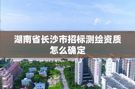 湖南省長(zhǎng)沙市招標(biāo)測(cè)繪資質(zhì)怎么確定