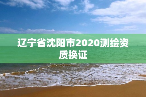 遼寧省沈陽市2020測繪資質換證