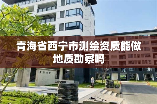 青海省西寧市測繪資質能做地質勘察嗎