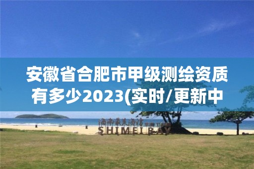 安徽省合肥市甲級測繪資質(zhì)有多少2023(實時/更新中)