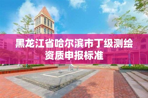 黑龍江省哈爾濱市丁級測繪資質申報標準