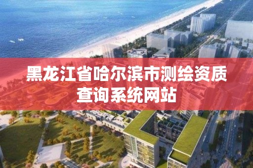 黑龍江省哈爾濱市測繪資質查詢系統網站