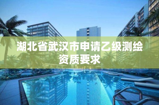 湖北省武漢市申請乙級測繪資質(zhì)要求