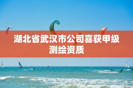 湖北省武漢市公司喜獲甲級測繪資質(zhì)